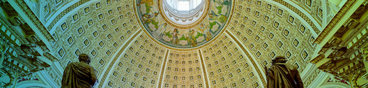 Outside view of cherry tree and dome of the Library of Congress Jefferson Building, Washington, D.C.