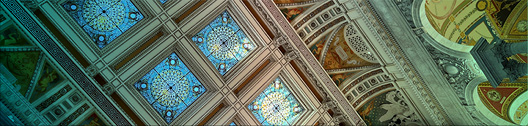 Ceiling in the Great Hall, Library of Congress Thomas Jefferson Building, Washington, D.C.