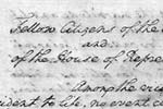 Detail of a handwritten document.