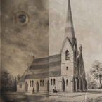 water washing a 19th century lithograph