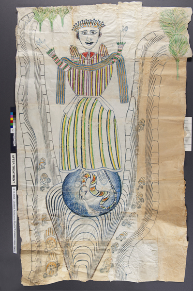 front of drawing after treatment