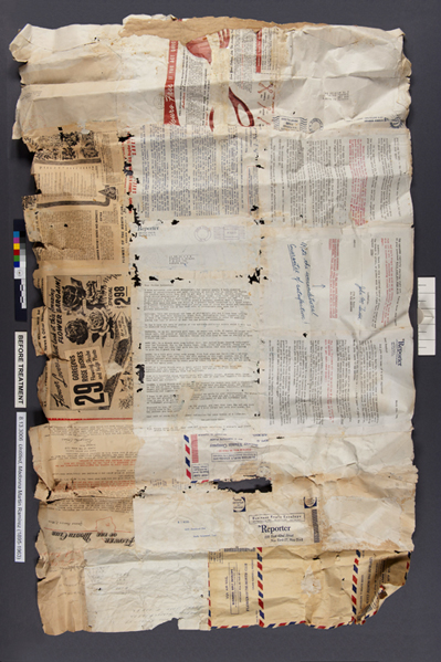 back of drawing before treatment