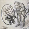 detail of a Herblock cartoon