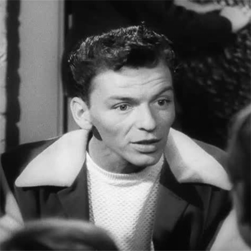 Frank Sinatra speaking to a group