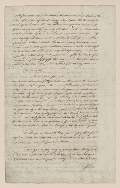 Petition to King George III