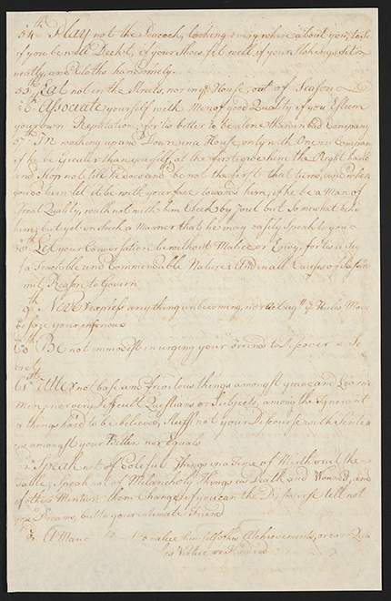 “Be not Tedious in Discourse”