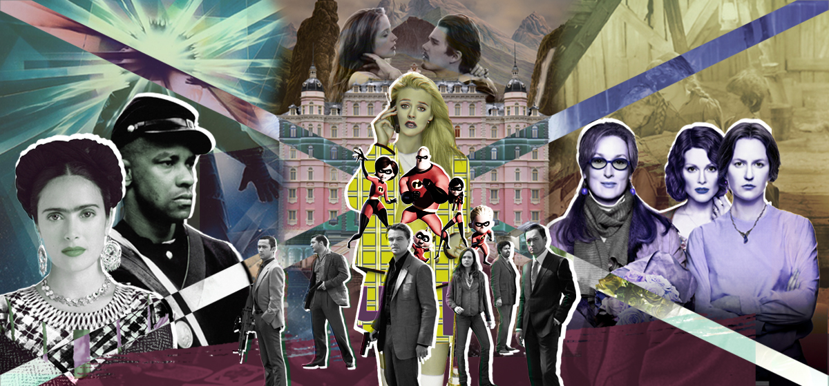Graphic showing a collage of key scenes and movie posters representing films selected for the 2025 National Film Registry, including Clueless, The Karate Kid, Inception, The Incredibles, and other culturally or historically significant titles chosen by the Library of Congress for preservation.